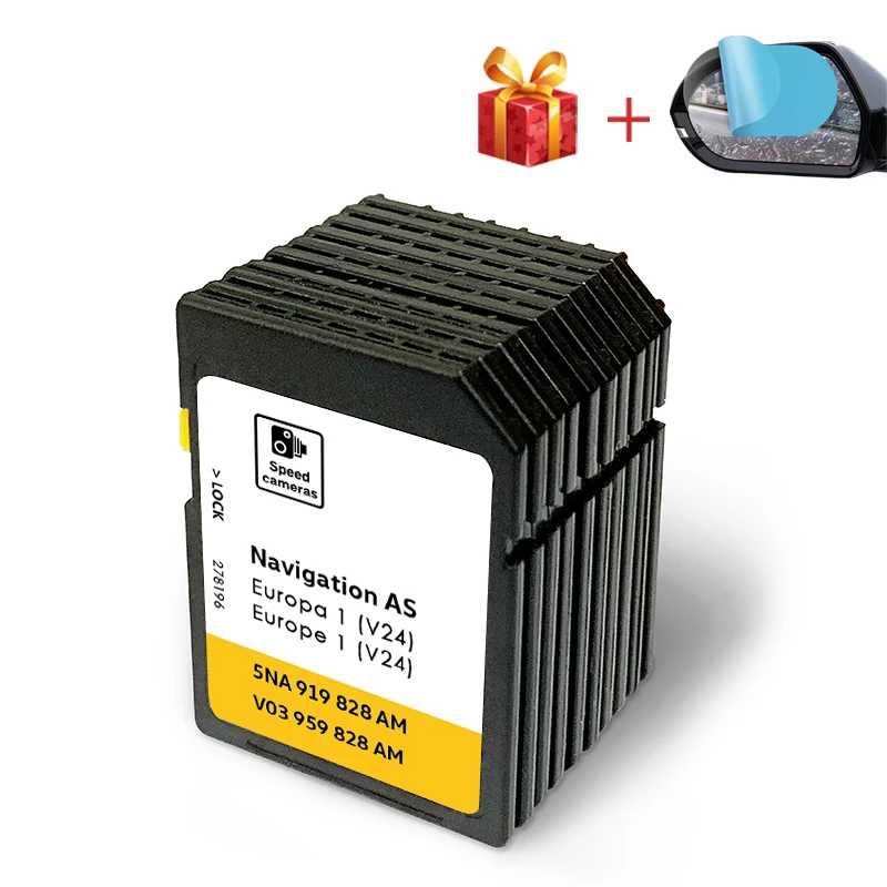 Новая оригинальная SD-карта V24 2026 для VW Volkswagen MIB2 Discover Media с картами Европы и Великобритании Видеоигры и аксессуары