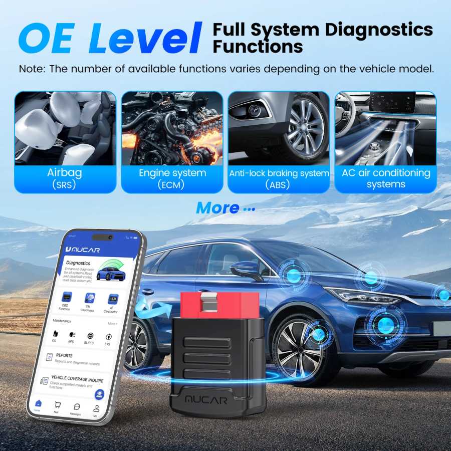 Фотография №2 товара MUCAR BT200/BT200 Pro OBD2 сканер диагностический инструмент Bluetooth, полный системный