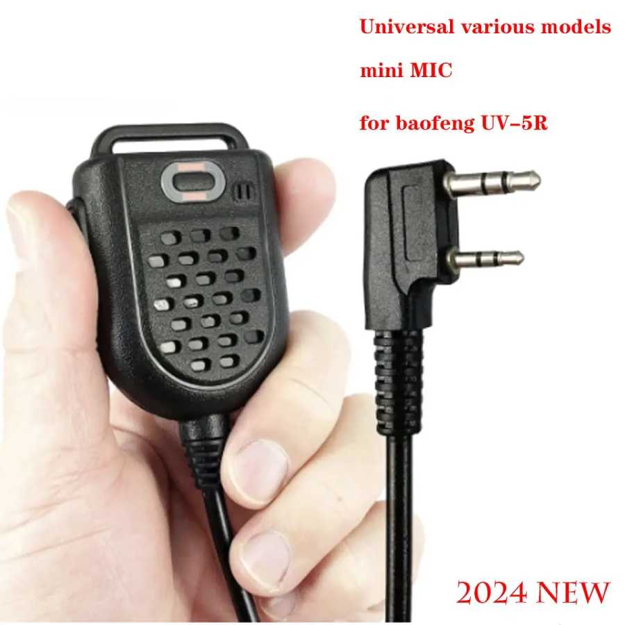 Мини-HYT Walkie Talkie PTT светодиодный плечевой динамик микрофон для KENWOOD TK-3107 BAOFENG BF-888s UV-5R GT-3TP двустороннее радио Walkie Talkie Аксессуары & Запчасти