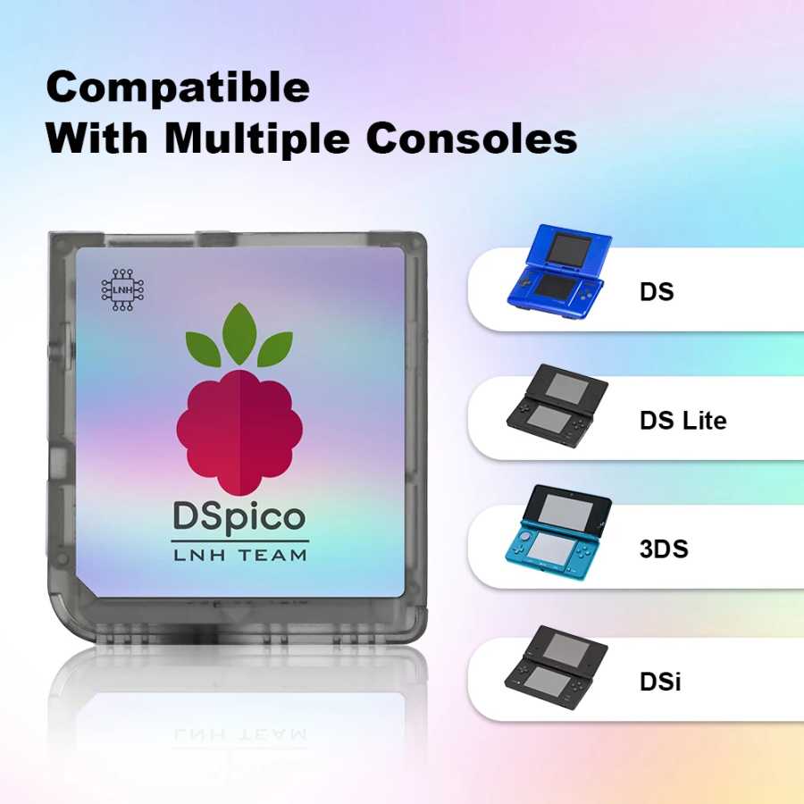 Фотография №3 товара Прозрачный матовый игровой ридер Chiscart MicroUSB DSpico RP2040 16 Мбит,