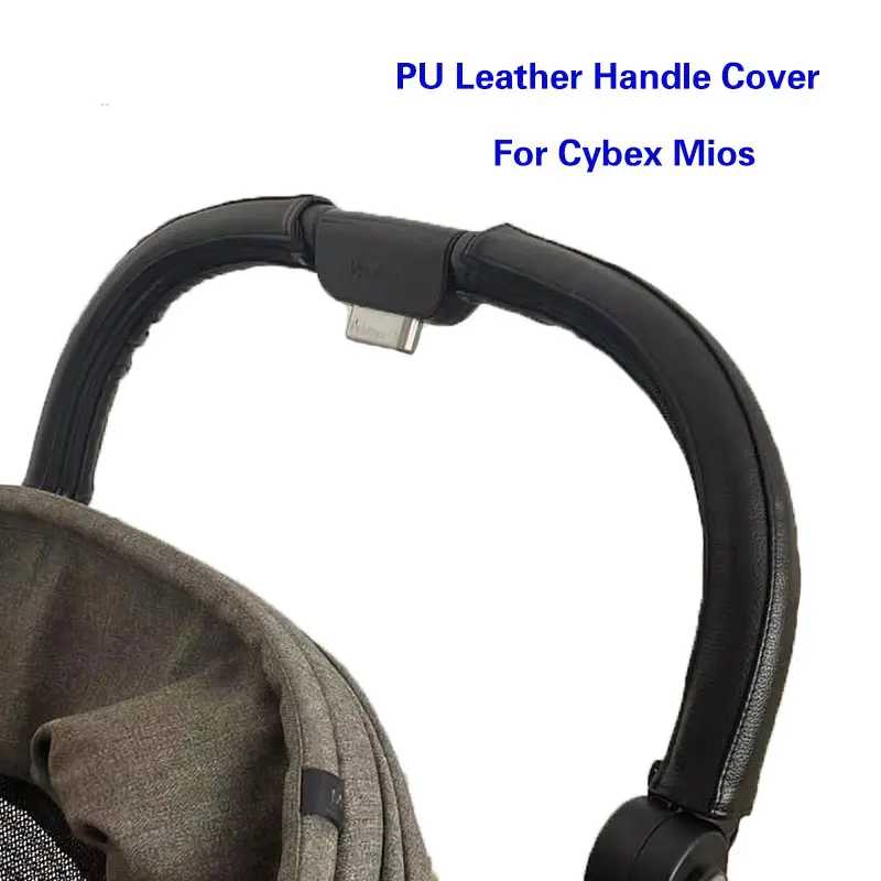 Чехлы на ручки из искусственной кожи для коляски, подходят для Cybex Mios, бампер для коляски, чехол на рукав, подлокотники, защитный чехол, аксессуары для колясок Детские коляски и аксессуары