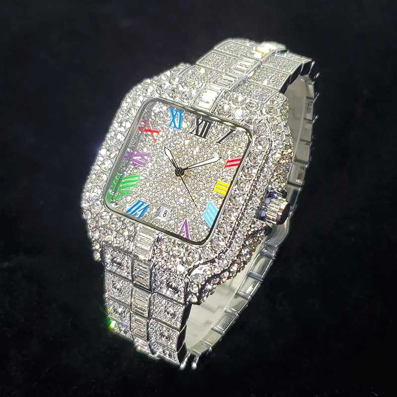 Фотография №1 товара 2025 Новые Роскошные Часы с Бриллиантами Мужская Мода Iced Out