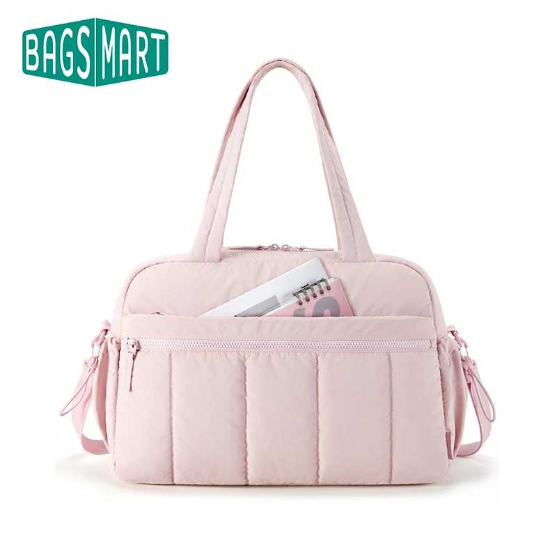 BAGSMART Дорожная спортивная сумка для женщин с мокрым карманом для ручной клади Сумка Boston на плечо Водонепроницаемые пляжные сумки Дорожные сумки