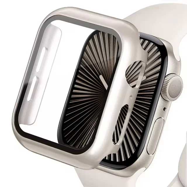 Фотография №2 товара Закаленное стекло + чехол для Apple Watch 11 10 46