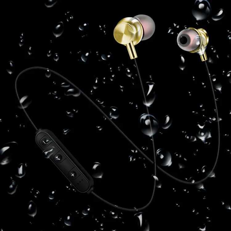 Фотография №5 товара Спортивные магнитные стереонаушники Bluetooth с HD-микрофоном, беспроводная спортивная Гарнитура, наушники