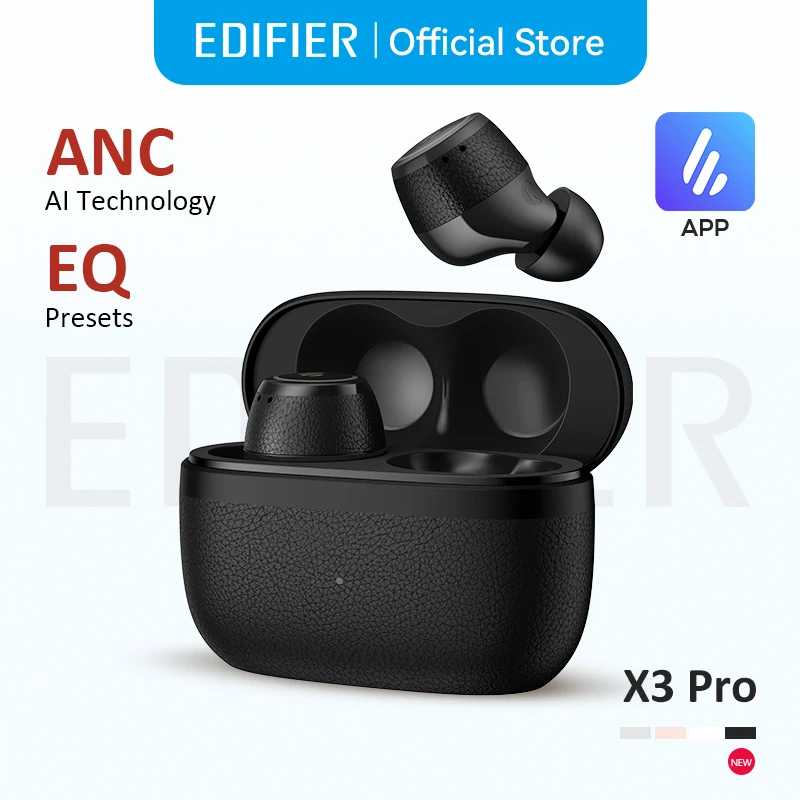 Беспроводные наушники Edifier X3 Pro с активным шумоподавлением, Bluetooth V5.4, многоточечным подключением, IP54, легкие Портативное аудио и видео