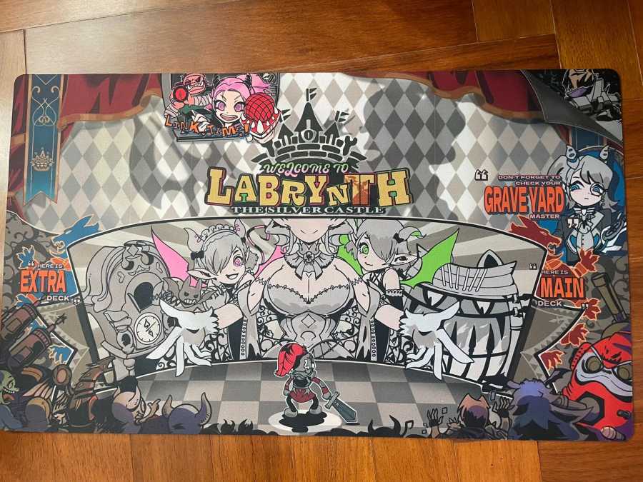 Оригинальный игровой коврик Yugioh Lovely Labrth of the Silver Castle Yu-Gi-Oh! Коллекционные карточные игры Коврик Duel Plate Резиновый коврик для карточек Хобби и коллекционирование
