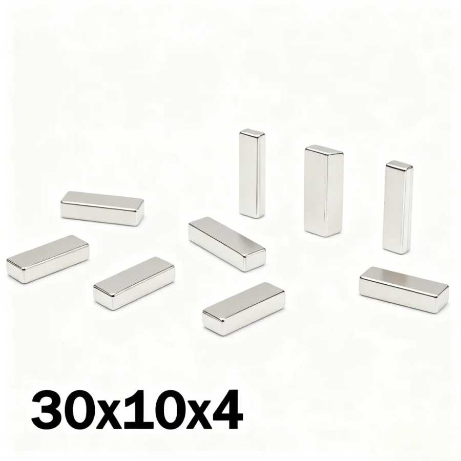 Фотография №2 товара 30x10x4 мм супер сильный магнит N35 блок магнитный неодимовый магнит