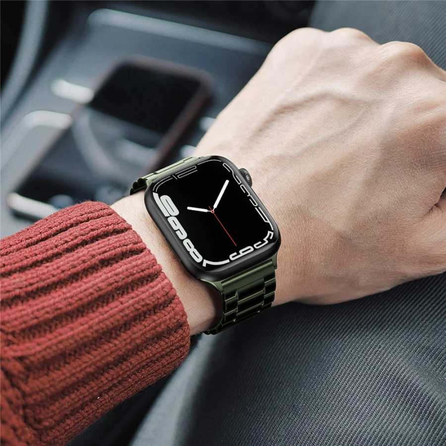 Фотография №3 товара Классический ремешок Correa из нержавеющей стали для Apple Watch 10