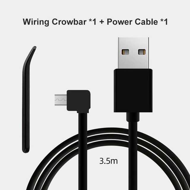 Зарядный кабель для 70mai 4K A800S для 70mai A500S 1S D06 D07 D10 M300 Кабель Micro USB для автомобильного видеорегистратора Автоэлектроника