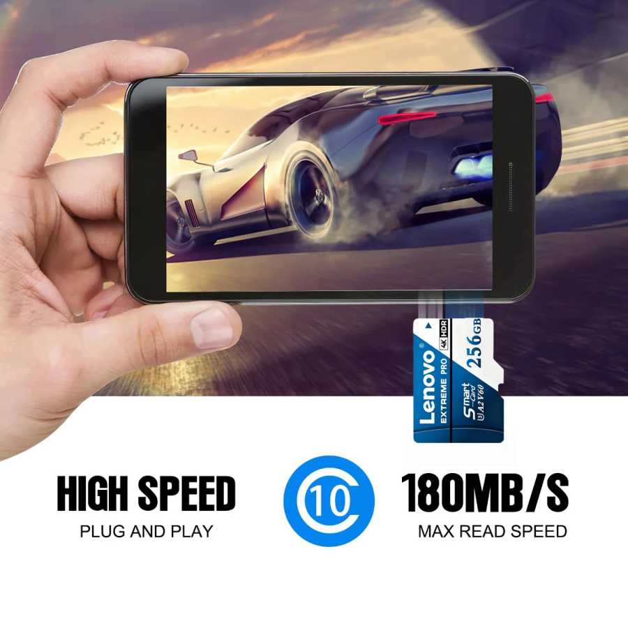 Фотография №5 товара Карта памяти Lenovo Extreme Pro Micro SD с высокоскоростной передачей