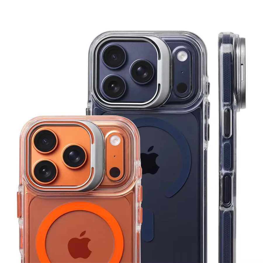 Роскошный магнитный противоударный прозрачный чехол-бампер для iPhone 17 Pro Max Air 16 15 14 13 12 Plus для Magsafe Lens Protect Stand Cover Чехлы и чехлы для мобильных телефонов