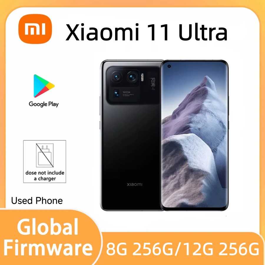 Смартфон 5G Xiaomi 11 Ultra Global 12+512Гб Snapdragon 888 6.81" 50МП 120Вт беспроводная зарядка, б/у Б/У и восстановленные телефоны