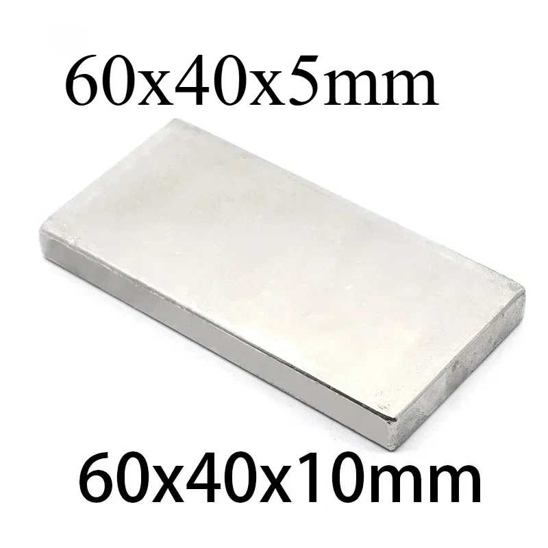N35 60x40x5 60x40x10 Прямоугольные магниты Сильный индивидуальный квадратный блок Aimant Project Generation Научный холодильник для продажи Крепеж и скобяные изделия