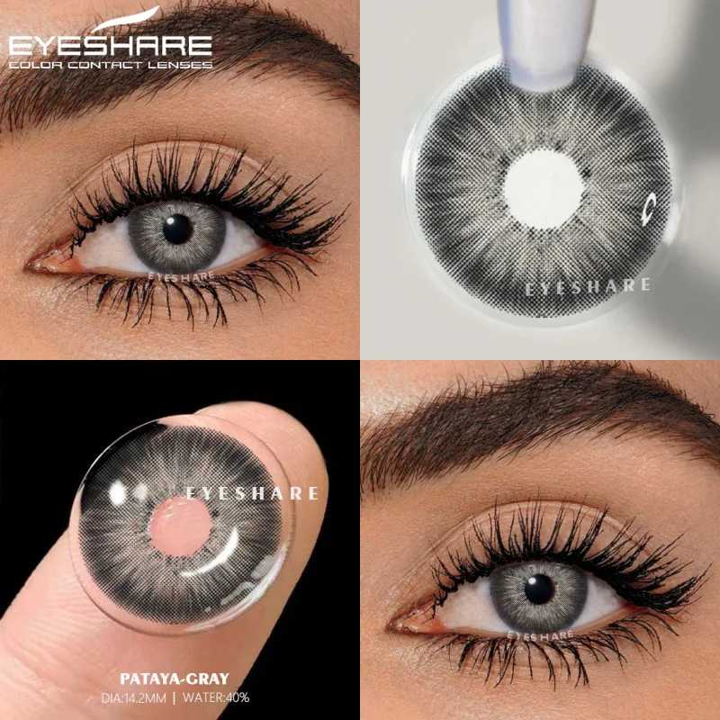 Фотография №3 товара EYESHARE 1 пара линз для близорукости Цветные контактные линзы для