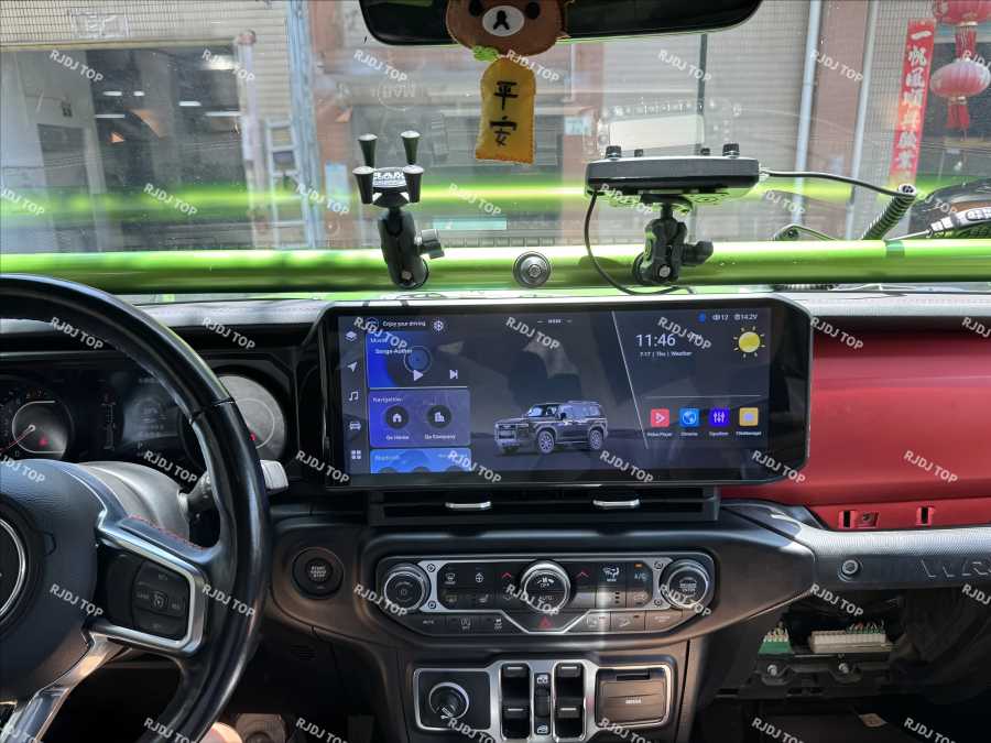 Фотография №4 товара Мультимедийный Android 14, экранный плеер, автомагнитола, стерео для Jeep Wrangler