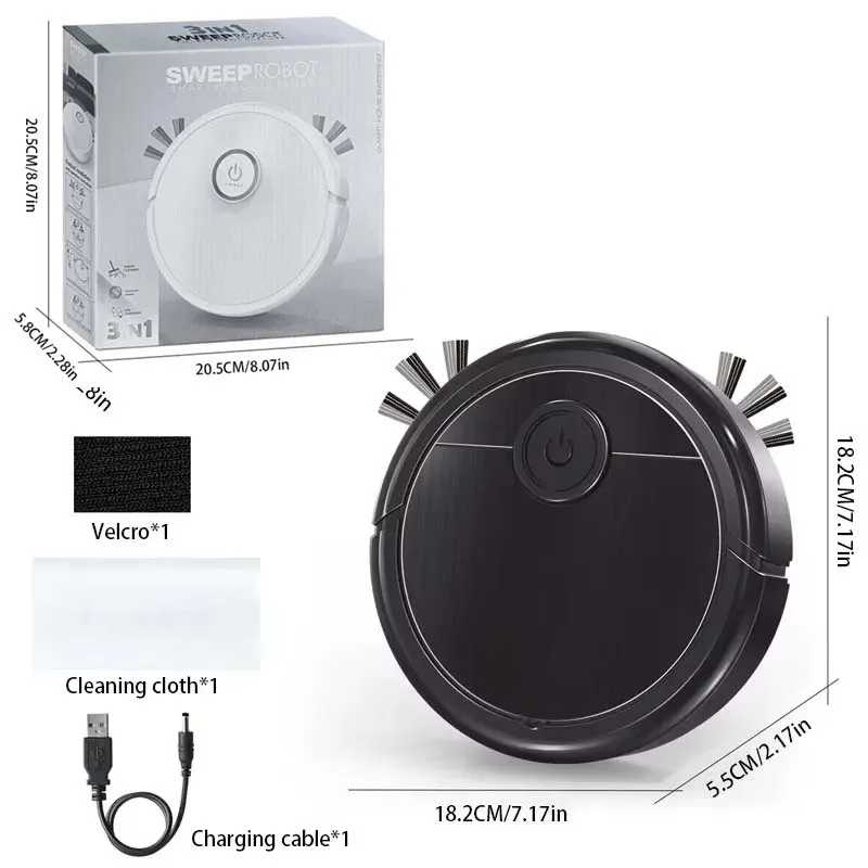 Фотография №5 товара Интеллектуальный робот-пылесос 3-в-1 с мощным всасыванием 6000 Па, функцией подметания