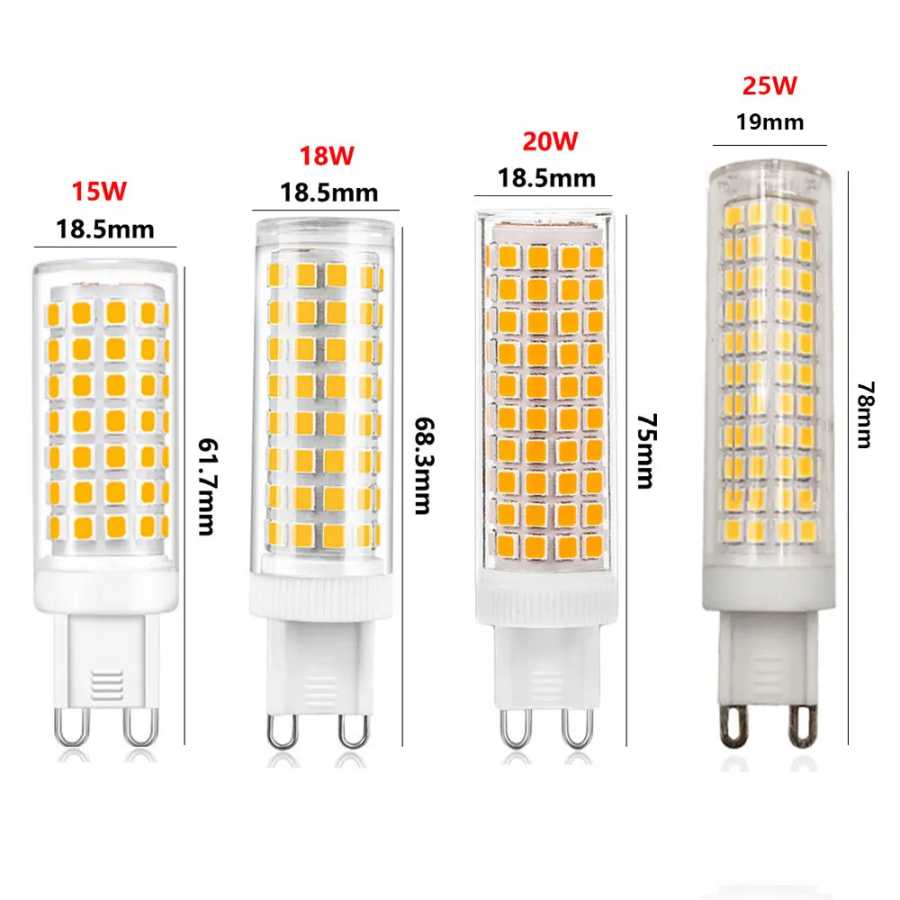 Фотография №1 товара 5W 9W 15W 20W 25W G9 Светодиодная кукурузная лампа SMD