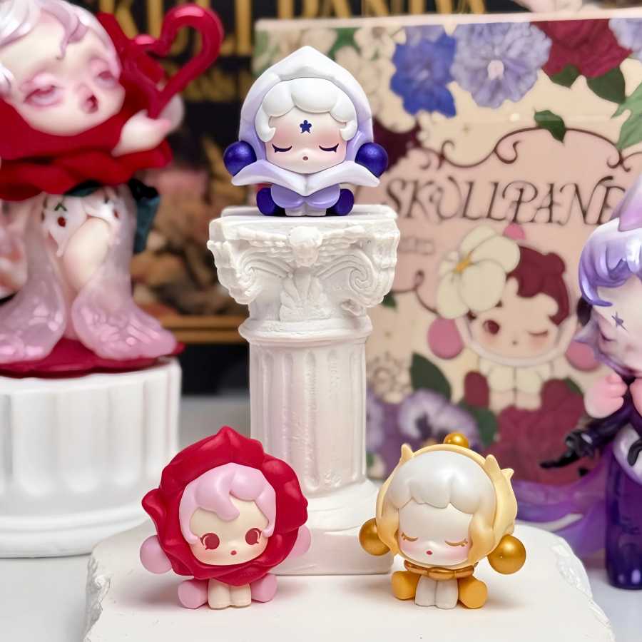 Фотография №3 товара Хит продаж: Оригинальные фигурки Popmart Cute Granule Skullpanda Flower Four