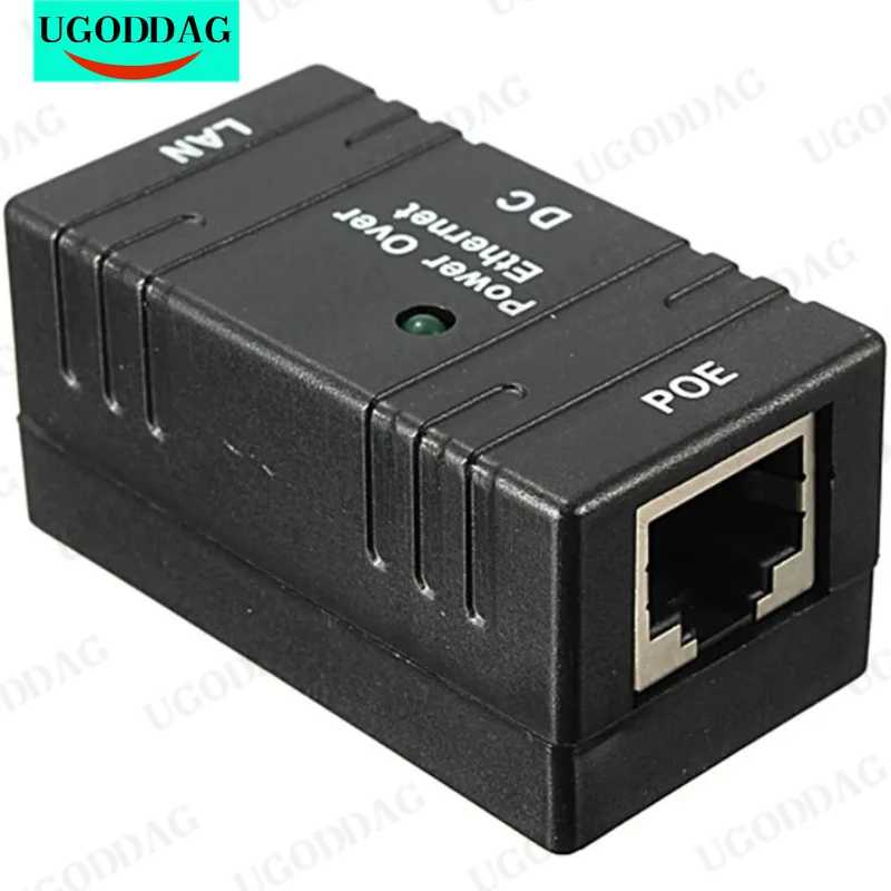 Пассивный POE Power Over Ethernet RJ-45, разветвитель инжектора, настенный адаптер для видеонаблюдения, IP-камера, сетевой разъем Rj45 Аксессуары и запчасти