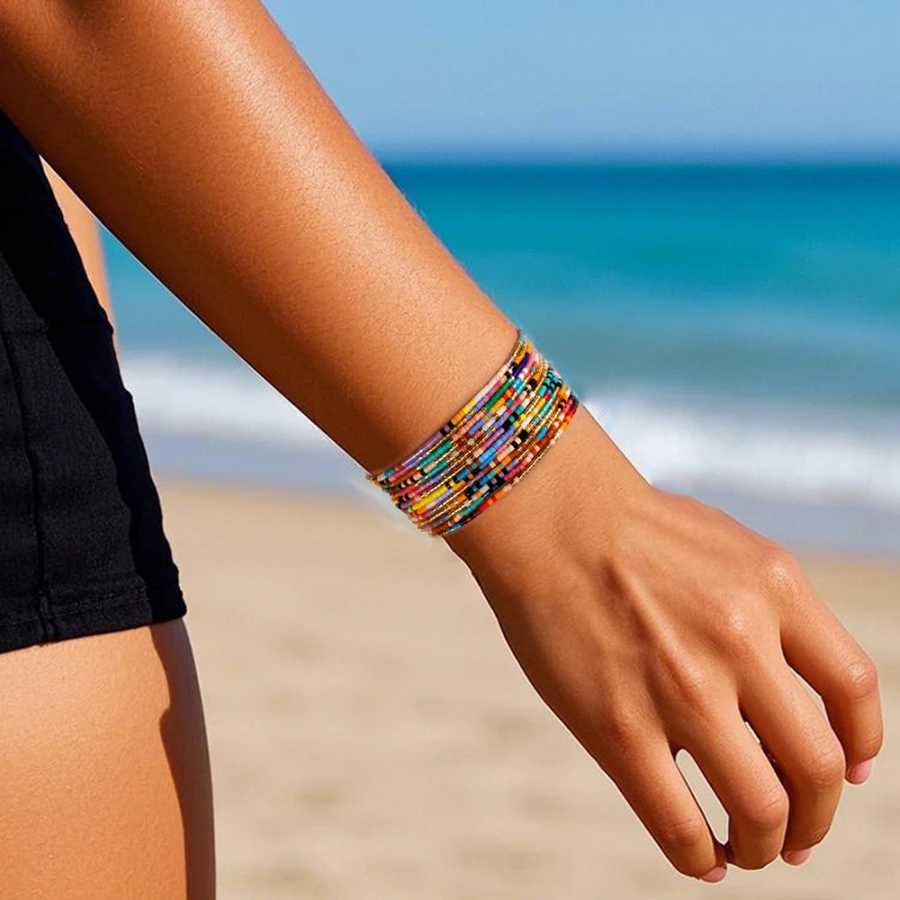 Go2BoHo женский браслет индейцев 2021, модный красочный бисер Миюки, ювелирные изделия, подарок дружбы для женщин Бижутерия