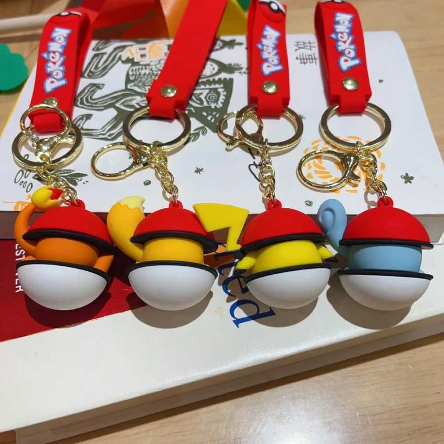 Фотография №5 товара Идея подарка покемона — брелок Pikachu Poké Ball. Рассеянный подарок