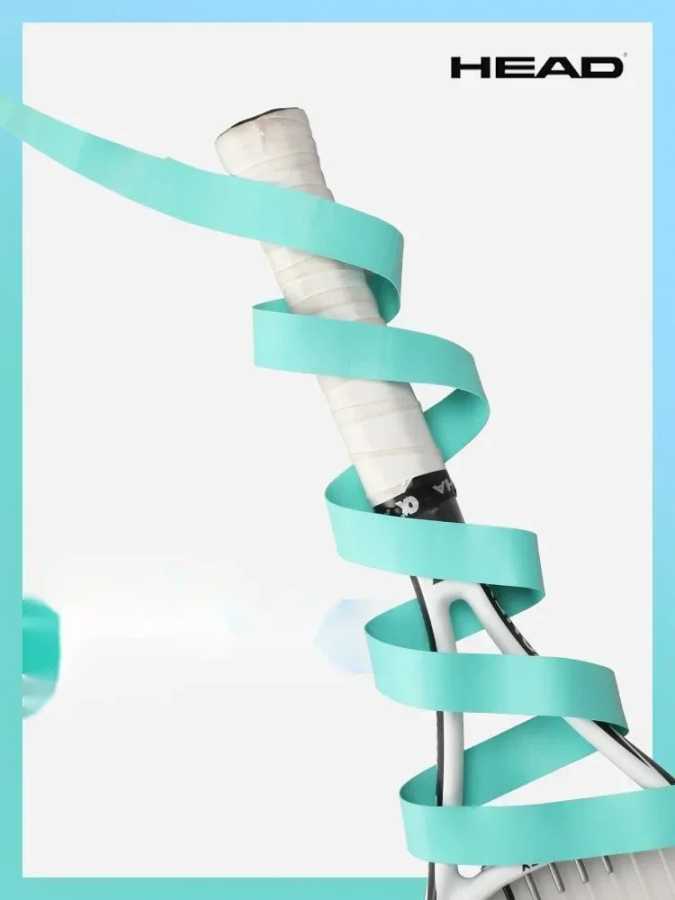 Фотография №5 товара HEAD теннисная ракетка Overgrip Потовая лента Абсорбирующая ручка из искусственной
