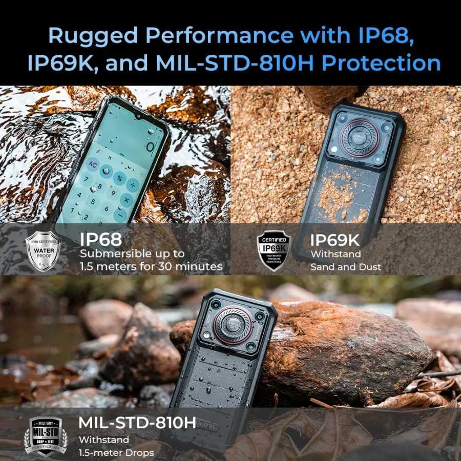 Фотография №4 товара Прочный телефон Oukitel WP36 Pro 6,52 дюйма HD 60 Гц
