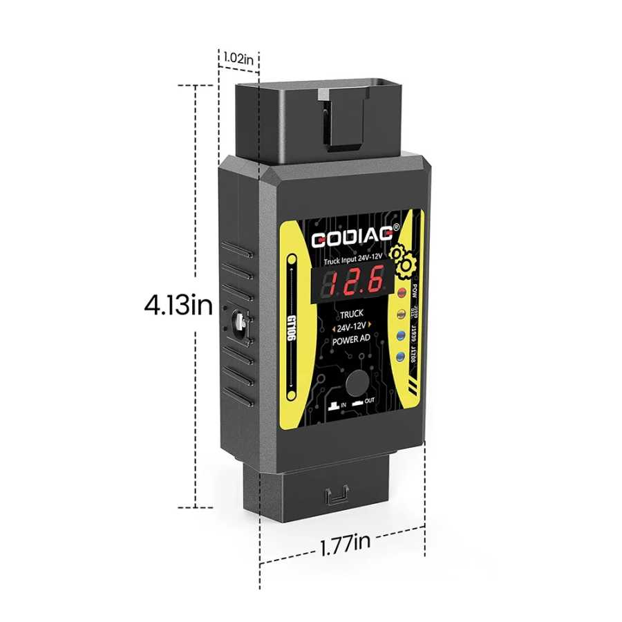 Фотография №5 товара Адаптер преобразователя GODIAG GT106 для тяжелых грузовиков, переходник 24 В