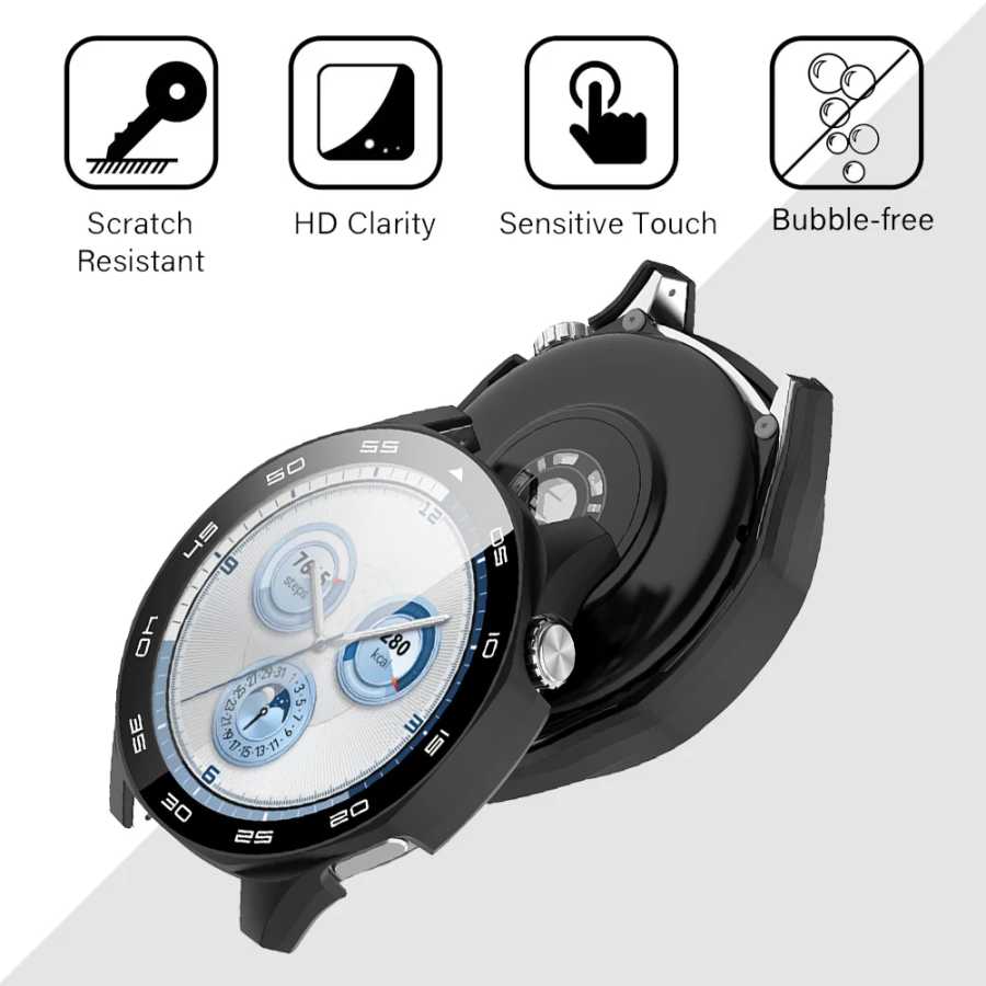 Фотография №3 товара Чехол для Huawei Watch GT 5/GT5 Pro 46 мм, закаленное