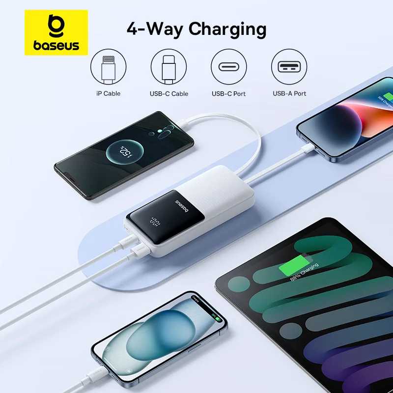 Фотография №5 товара Baseus Power Bank 20000 мАч PD 22,5 Вт Быстрая зарядка
