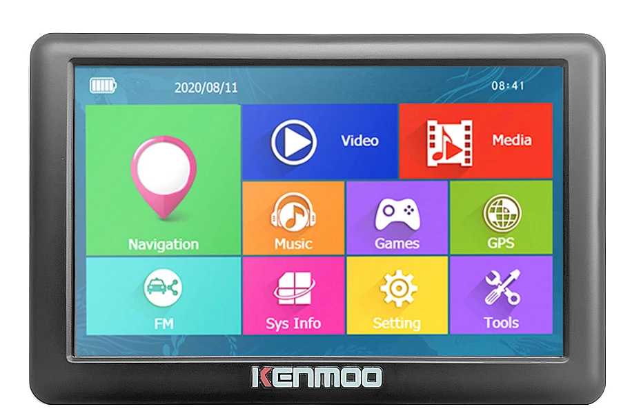 Фотография №1 товара 5-дюймовый портативный GPS-навигатор HD с картами Европы и России 2026