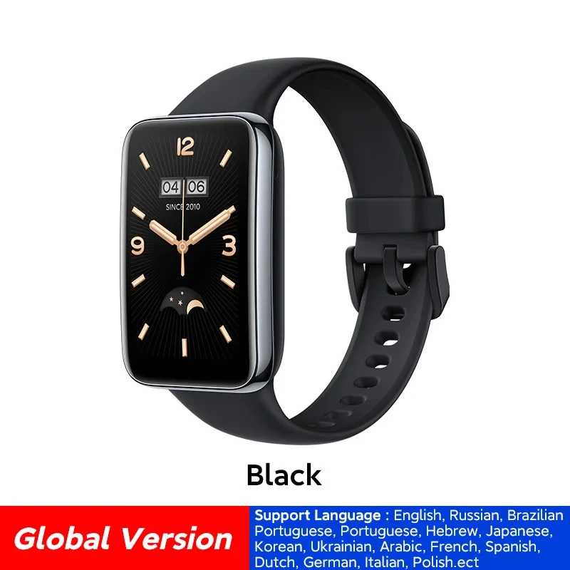 Смарт-часы Mi Band 7 Pro (глобальная версия) с AMOLED-экраном, мониторингом сна, дыхания, уровня кислорода в крови и управлением здоровьем Умная электроника