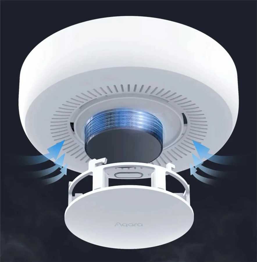 Фотография №3 товара Aqara детектор дыма датчик пожарной сигнализации монитор Zigbee 3,0 звуковое
