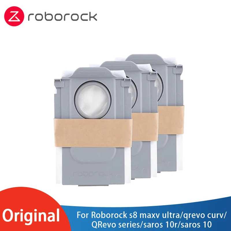 Оригинальный пылесборник для Roborock Qrevo Curv P20 Pro, детали робота-пылесоса, мешок для пылесборника, аксессуары для док-станции с автоматической опорожностью 