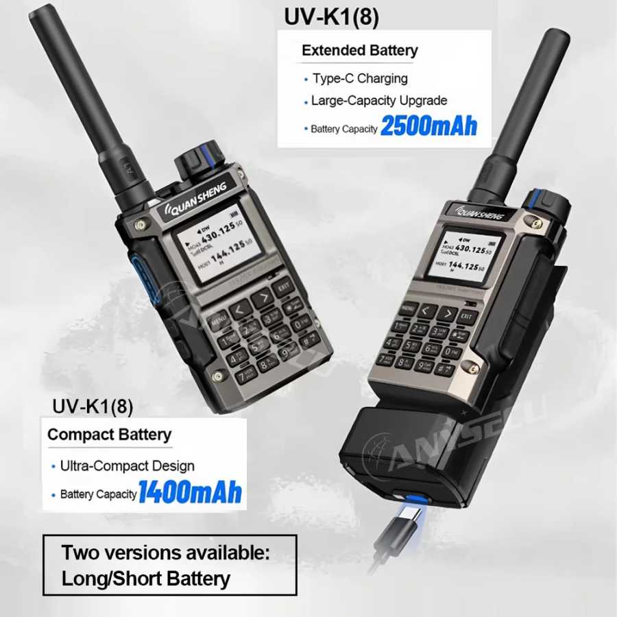 Фотография №1 товара Quansheng UV-K1(8) Air Band Walkie Talkie Беспроводная частота Копия Type-C