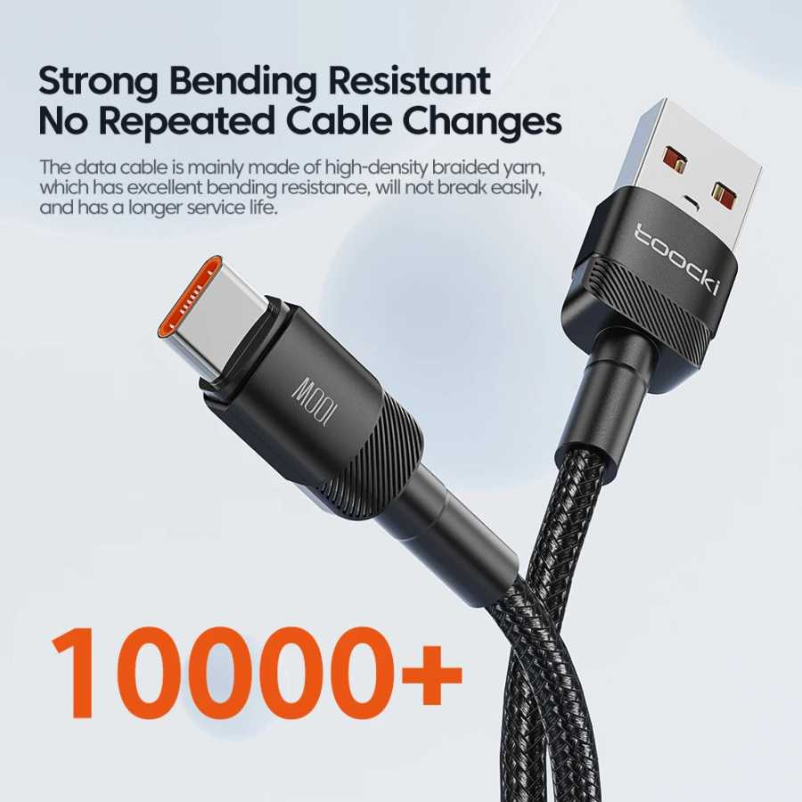 Фотография №4 товара Toocki 6A USB-кабель типа C для Xiaomi POCO Samsung Huawei