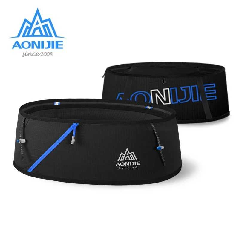 AONIJIE 4-сторонний эластичный пояс для бега с гидратацией, поясная сумка, дорожная сумка для денег, марафон, тренажерный зал, тренировки, фитнес, держатель для мобильного телефона Спортивные Сумки