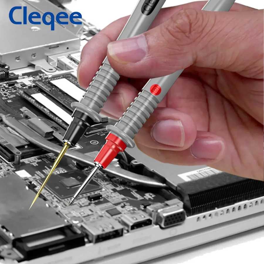 Фотография №2 товара Набор универсальных измерительных щупов Cleqee P1503 с сменными игольчатыми насадками,