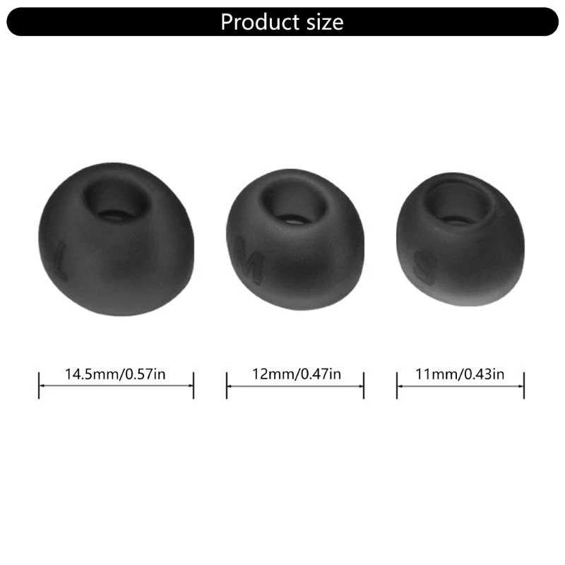 Фотография №5 товара Силиконовые насадки для беспроводных наушников JBL TUNE BUDS, сменные насадки-вкладыши,
