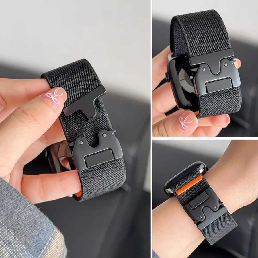 Ремешки-парашюты для Apple Watch Ultra 3, 49 мм, 45 мм, 46 мм, 44 мм, 42 мм, 40 мм, 41 мм, браслет для iWatch Series 11, 10, 9, 8, 7, 6, SE Аксессуары для часов