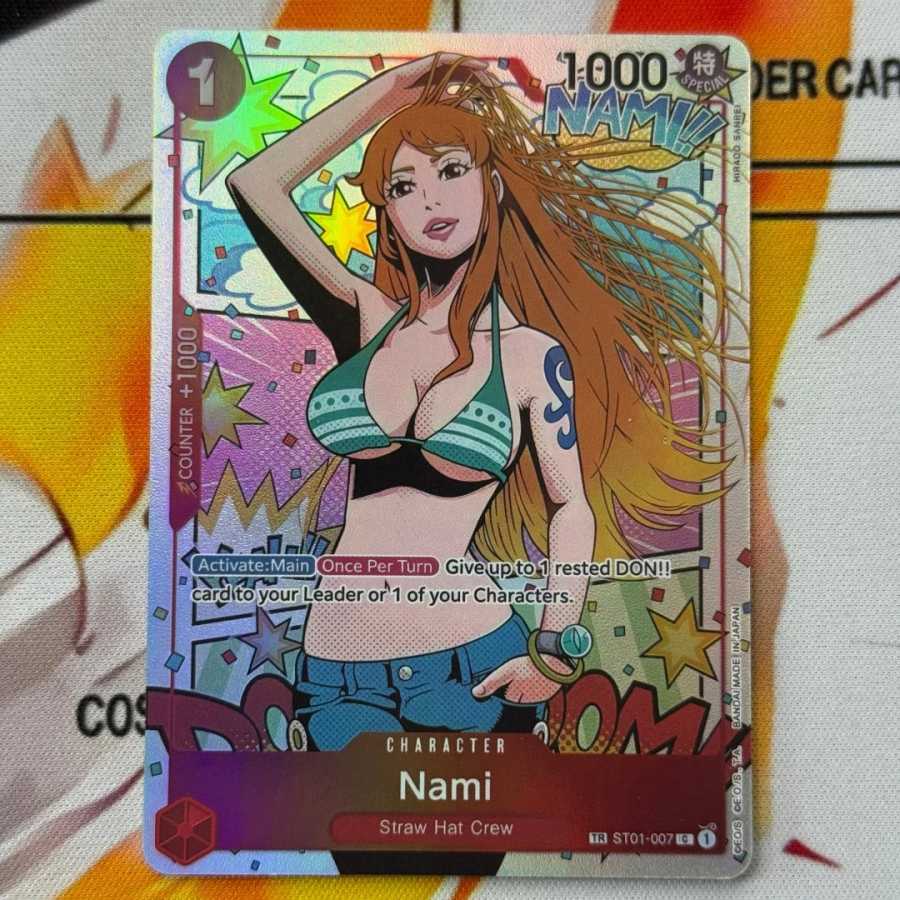 Коллекционная карта DIY Proxy Card OP06 One Piece Wings Of The Captain Nami OPCG, классический аниме-подарок Хобби и коллекционирование