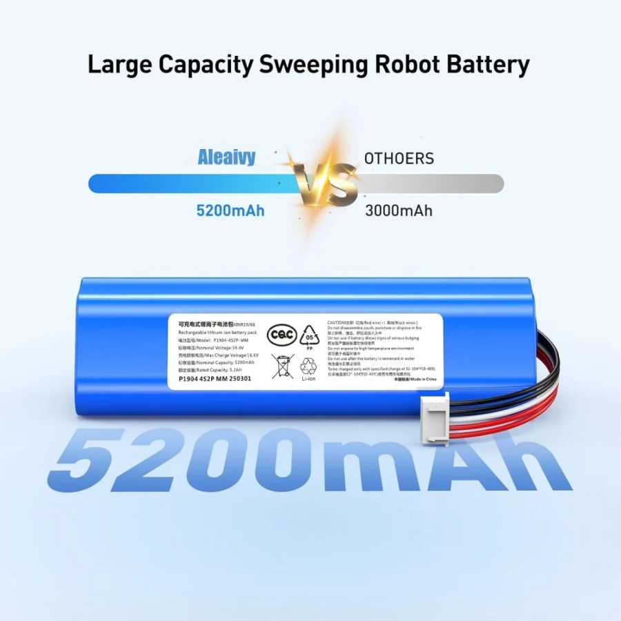 Фотография №2 товара Новый сменный аккумулятор 14,4 В для робота-пылесоса ECOVACS Deebot Ozmo