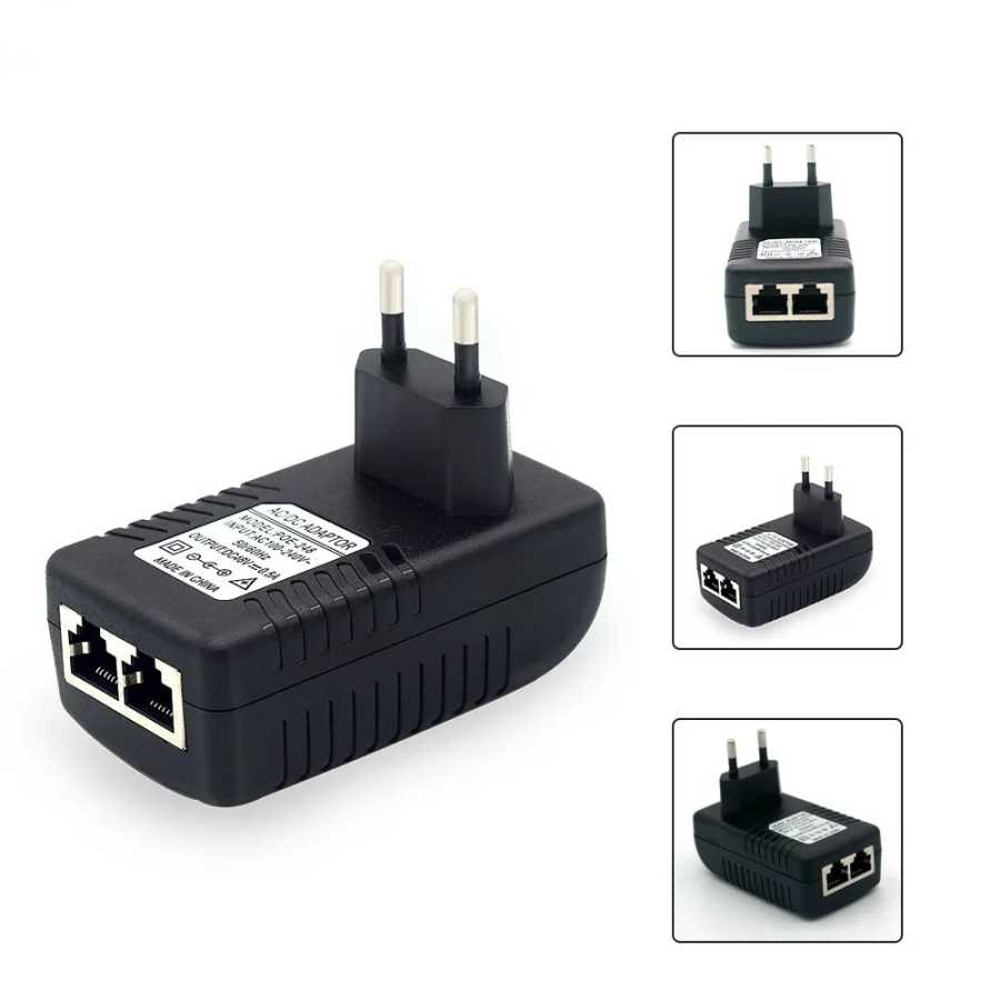 Фотография №5 товара 48 В/12 В POE-инжектор Ethernet CCTV Адаптер питания 0,5 А/2