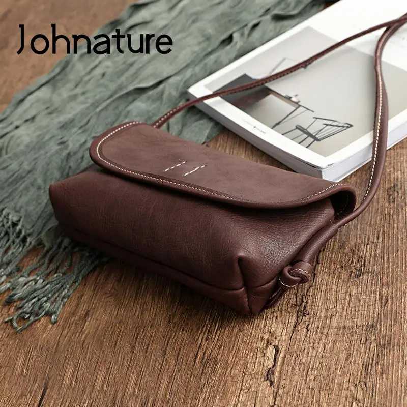 Фотография №2 товара Сумка женская Johnature ручной работы из мягкой натуральной кожи, новинка