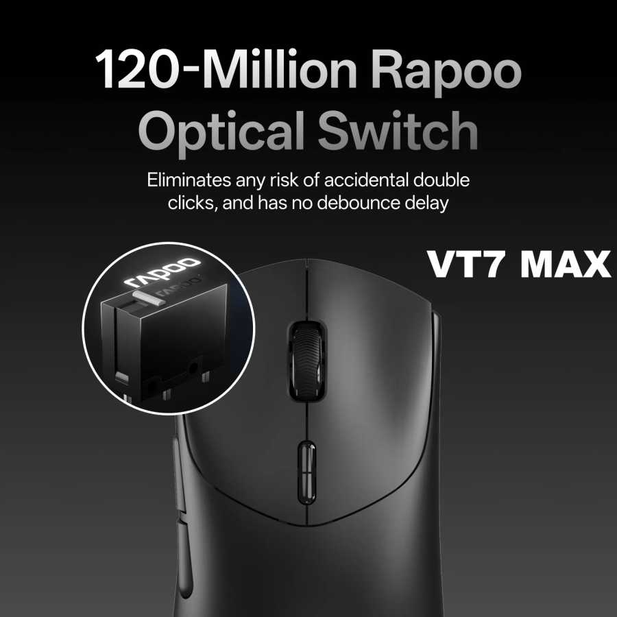 Фотография №3 товара Беспроводная игровая мышь Rapoo VT7 MAX/VT7, настоящая беспроводная скорость опрокидывания