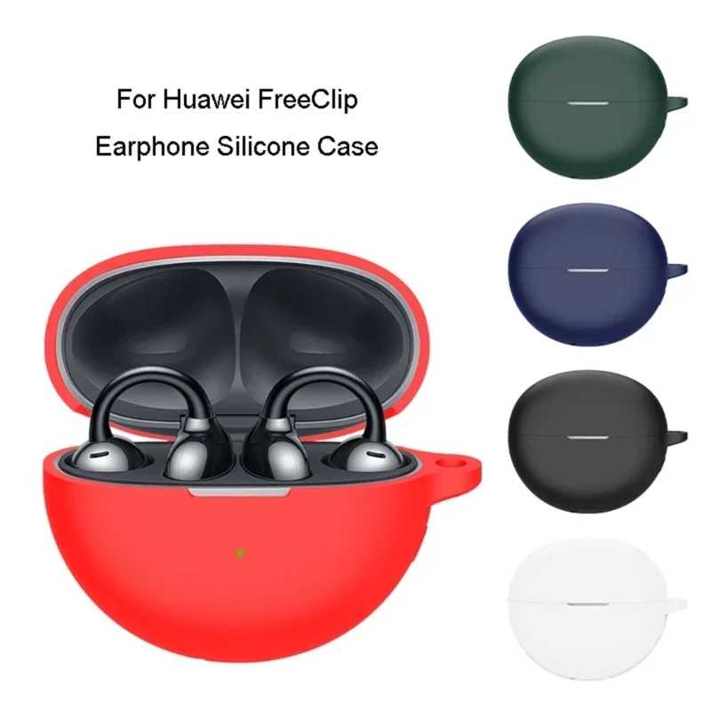 1 шт. силиконовый чехол для наушников для Huawei FreeClip, водонепроницаемый зажим для ушей, беспроводной чехол для наушников, чехол для гарнитуры, гибкий корпус Портативное аудио и видео