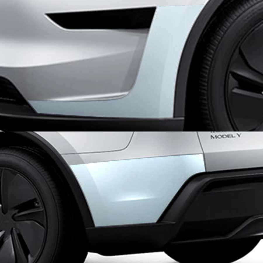 Фотография №3 товара Для Tesla Model Y Juniper 2025, угловая защитная пленка для