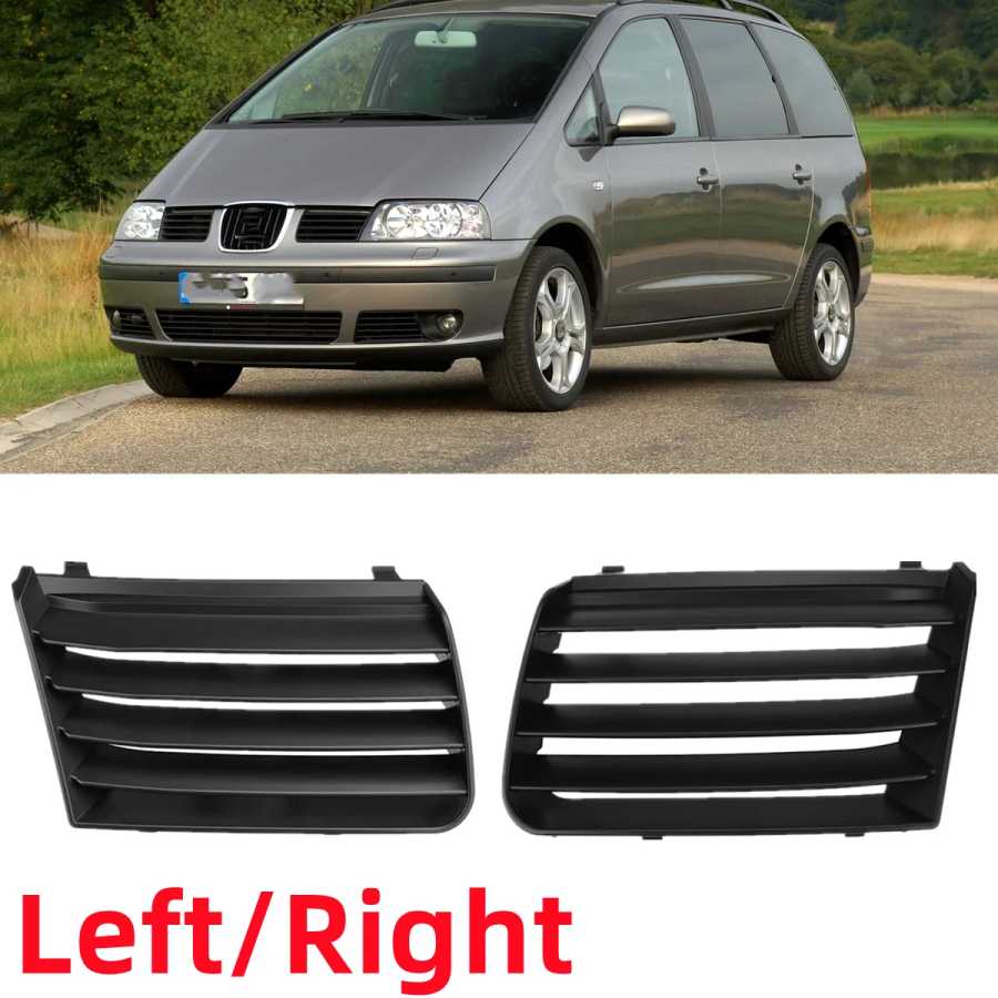 Левая/правая боковая решетка переднего бампера для Seat Alhambra 2001-2010, передняя верхняя решетка, гоночные решетки 7M 785365401 C 7M 785365301 C Детали экстерьера