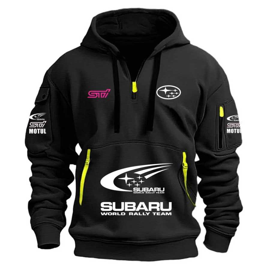 Новая мужская флисовая толстовка-худи SUBARU Racing 2026 года с капюшоном и карманом-кенгуру, европейские размеры, осень/зима Толстовки и свитшоты